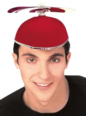 Novelty Red Propeller Costume Hat