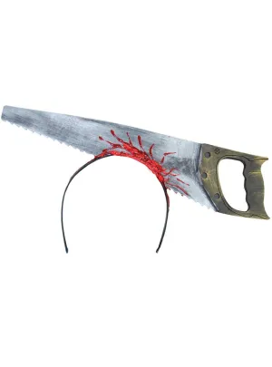 Novelty Saw in the Head Halloween Costume Headband