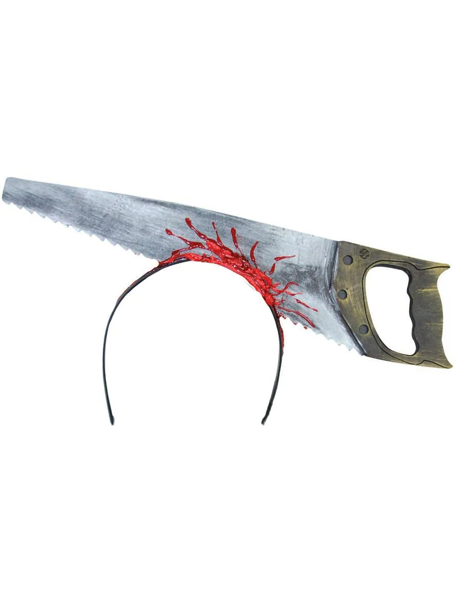 Novelty Saw in the Head Halloween Costume Headband
