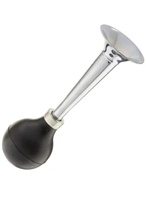 Novelty Silver and Black Honking Clown Horn Accessory