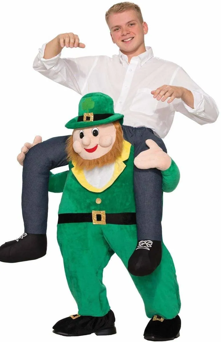 Novelty St Patrick's Day Adults Leprechaun Piggyback Costume