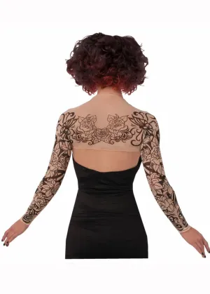 Novelty Tattoo Printed Shrug Costume Accesory