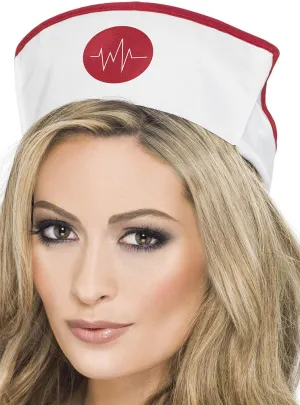 Novelty White Nurse Costume Hat