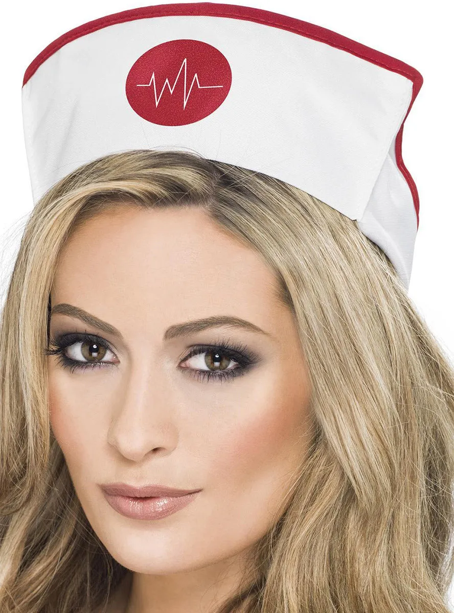 Novelty White Nurse Costume Hat