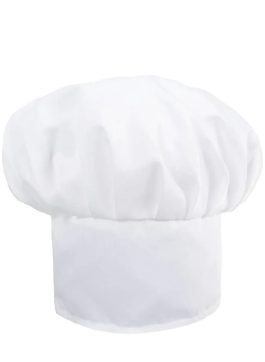 Novelty White Toque Blanche Chef Costume Hat