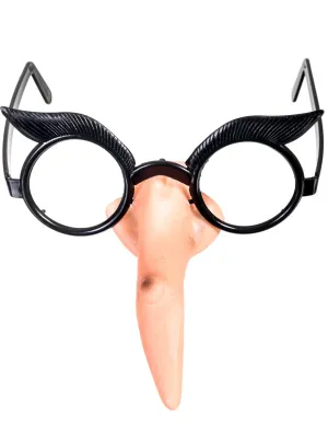 Novelty Witch Nose and Glasses Halloween Accessory