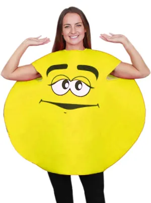 Novelty Yellow M&M Character Womens Costume