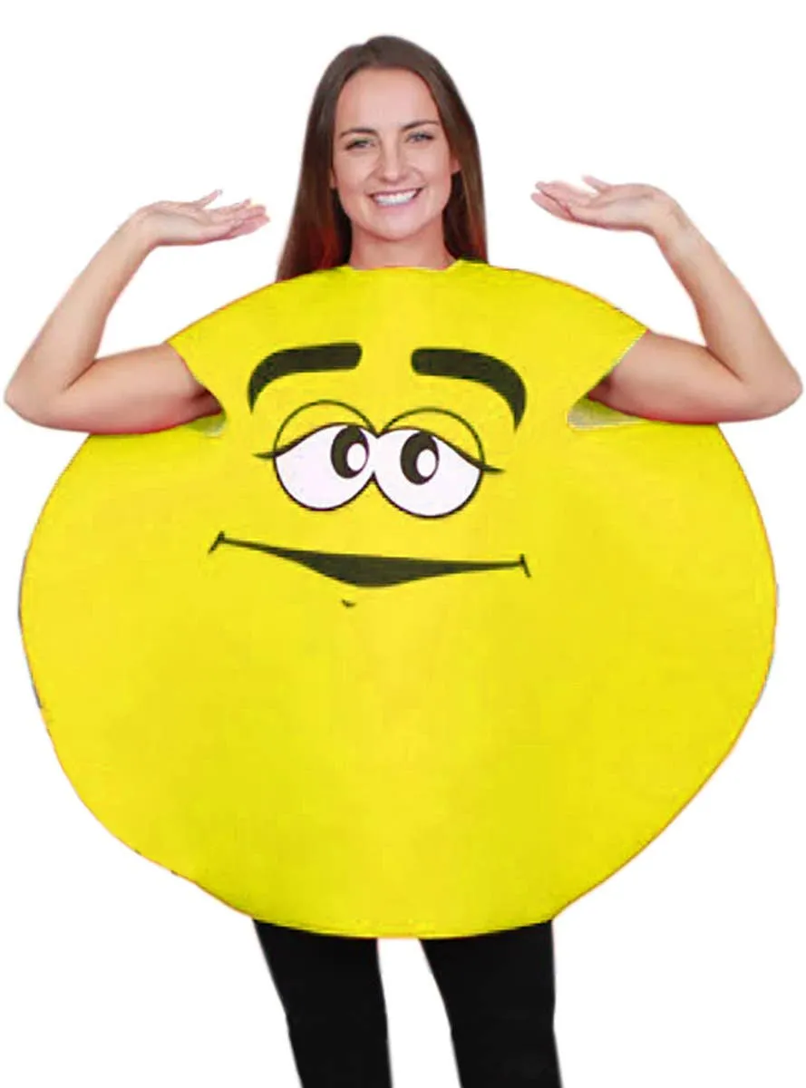 Novelty Yellow M&M Character Womens Costume