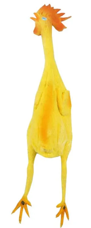 Novelty Yellow Rubber Chicken