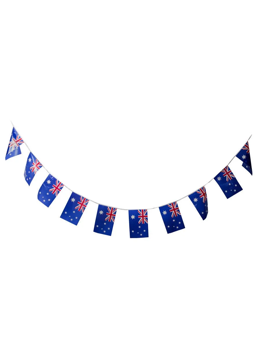 Nylon Blue Aussie Flags Australia Day Party Bunting