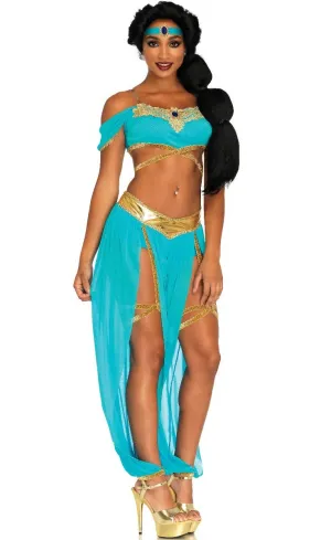Oasis Princess Womens Sexy Jasmine Fancy Dress Costume
