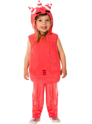 Oddbods Toddler Girls Fuse Red Monster Costume