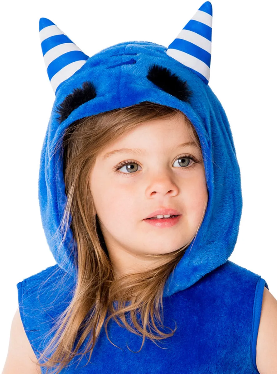 Oddbods Toddler Girls Pogo Blue Monster Costume