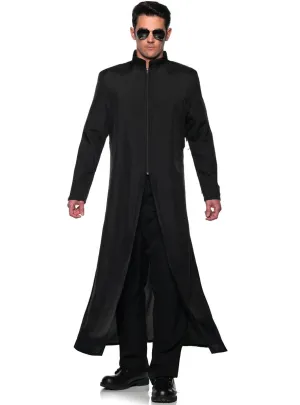 Off the Grid Mens Black Matrix Costume Coat