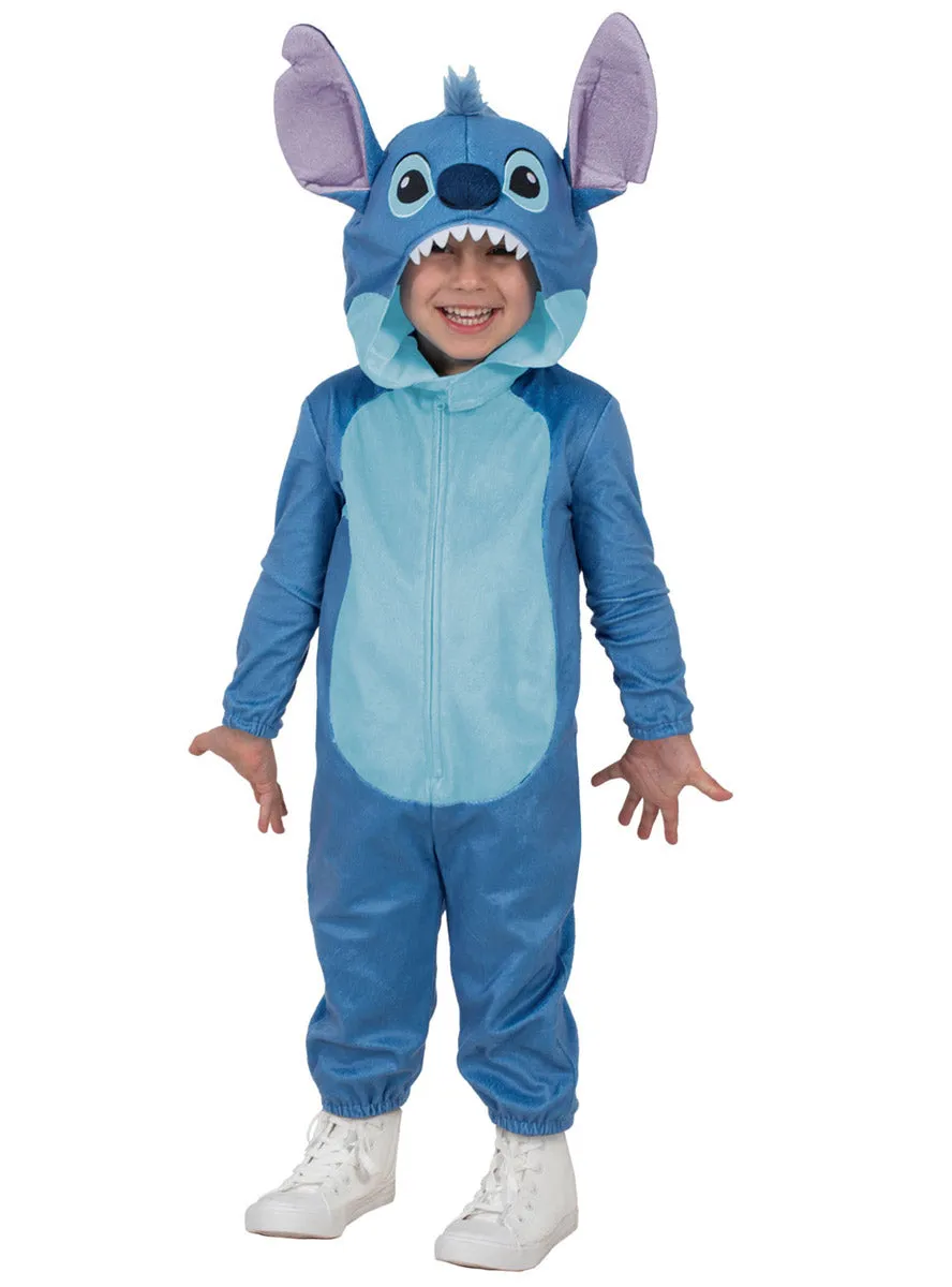 Official Disney Blue Stitch Deluxe Toddler Onesie Costume