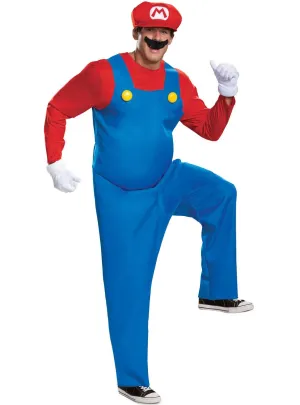 Officially Licensed Deluxe Super Mario Mens Costume