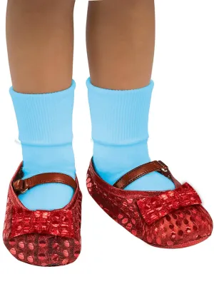 Officially Licensed Sequined Red Girls Dorothy Shoe Covers