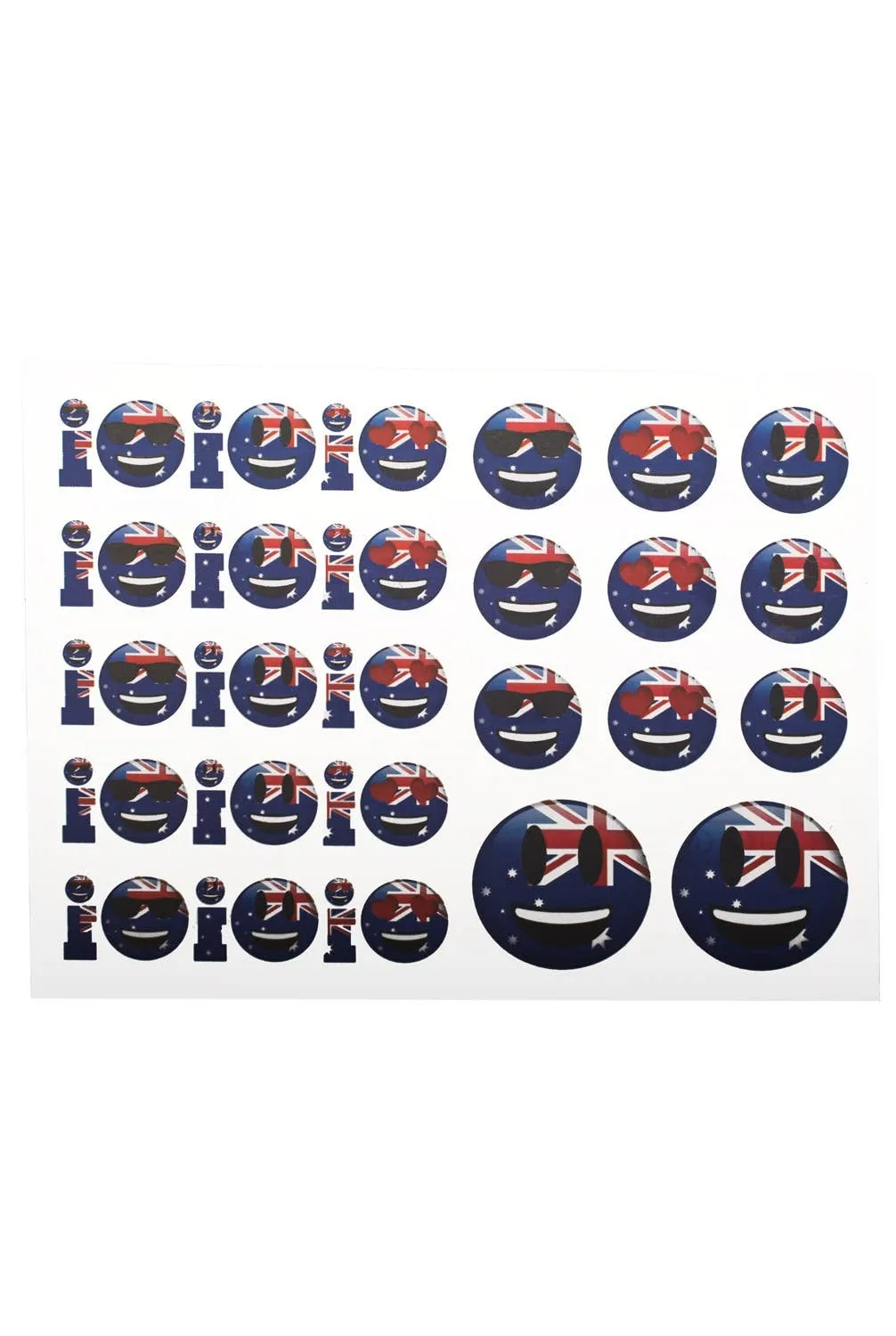 Oi Oi Oi Australia Day Emoji Temporary Tattoos