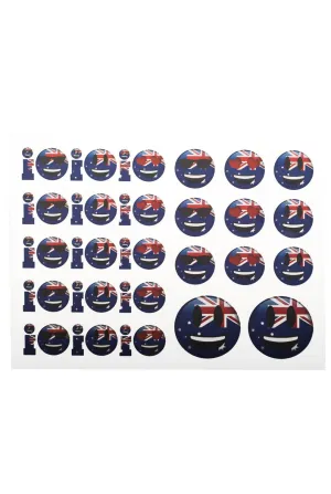 Oi Oi Oi Australia Day Emoji Temporary Tattoos