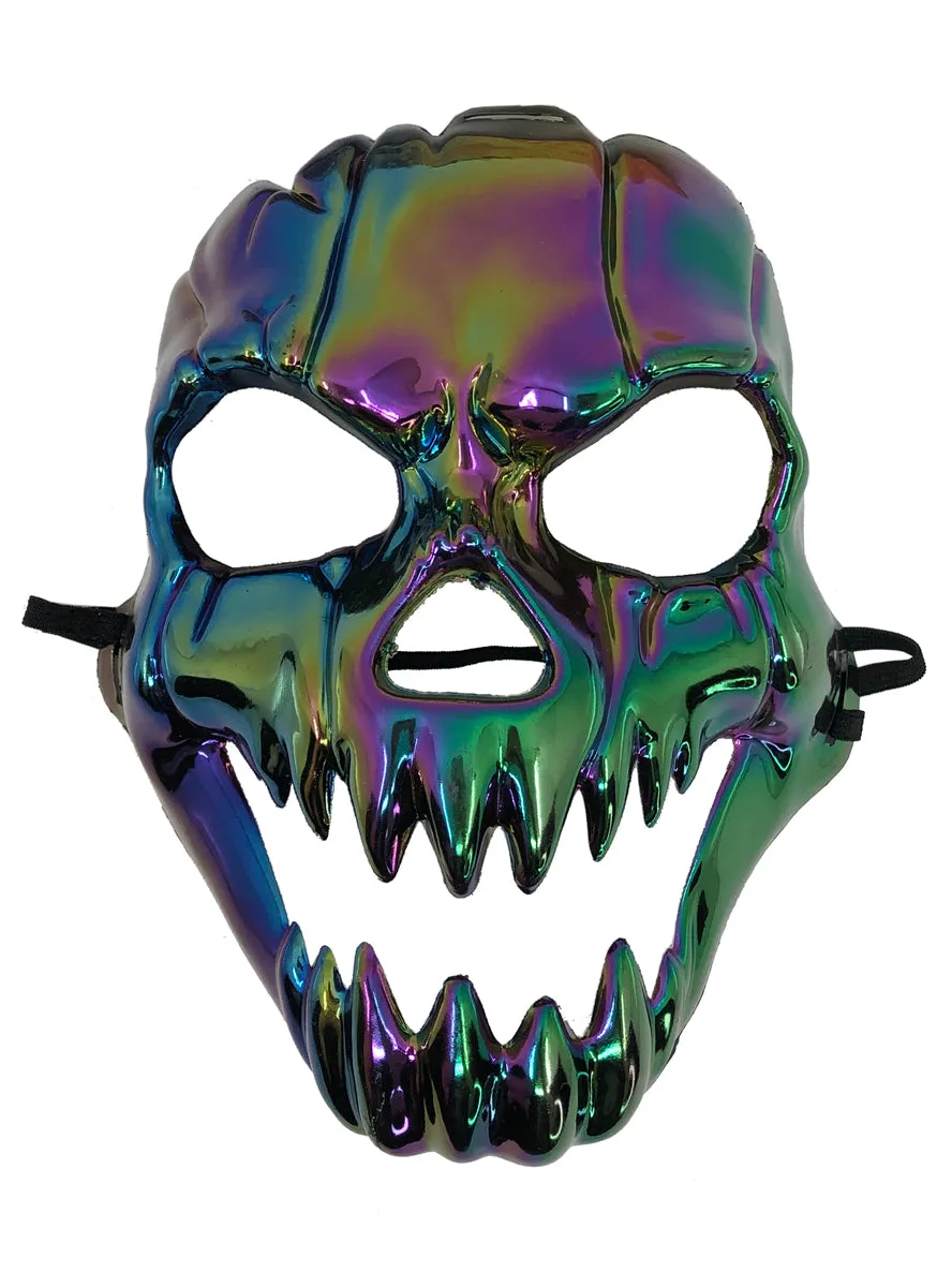 Oil Slick Adults Skull Halloween Costume Mask