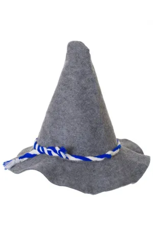 Oktoberfest Deluxe Grey Bavarian Costume Hat
