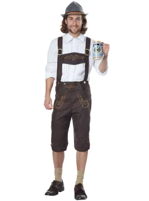 Oktoberfest Mens Bavarian Beer Man Lederhosen Costume
