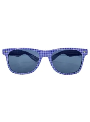 Oktoberfest Purple Chequered Glasses Costume Accessory