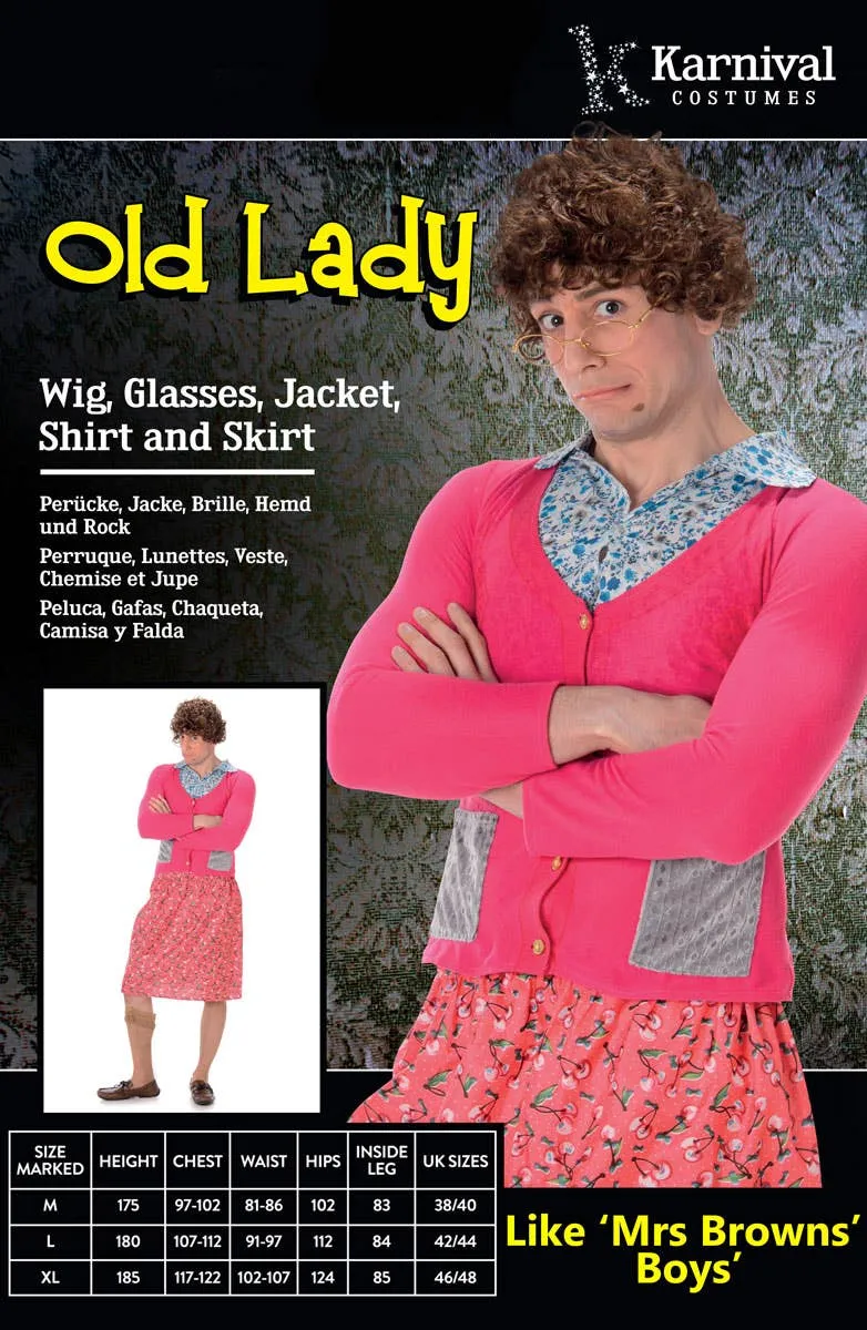 Old Lady Mens Novelty Mrs Brown's Boys Costume