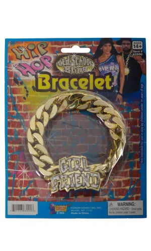 Old School Hip Hop Girl Friend Costume Bracelet