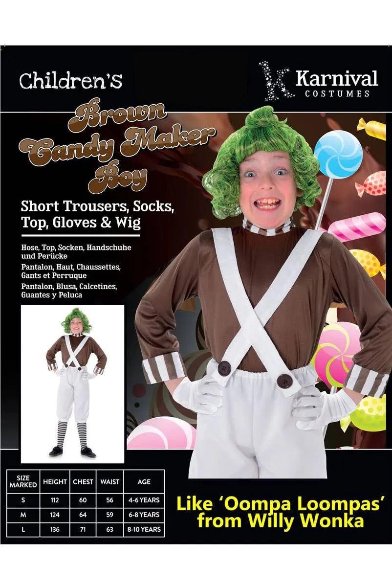 Oompa Loompa Boys Book Week Costume