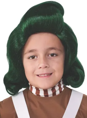 Oompa Loompa Kids Green Book Week Costume Wig