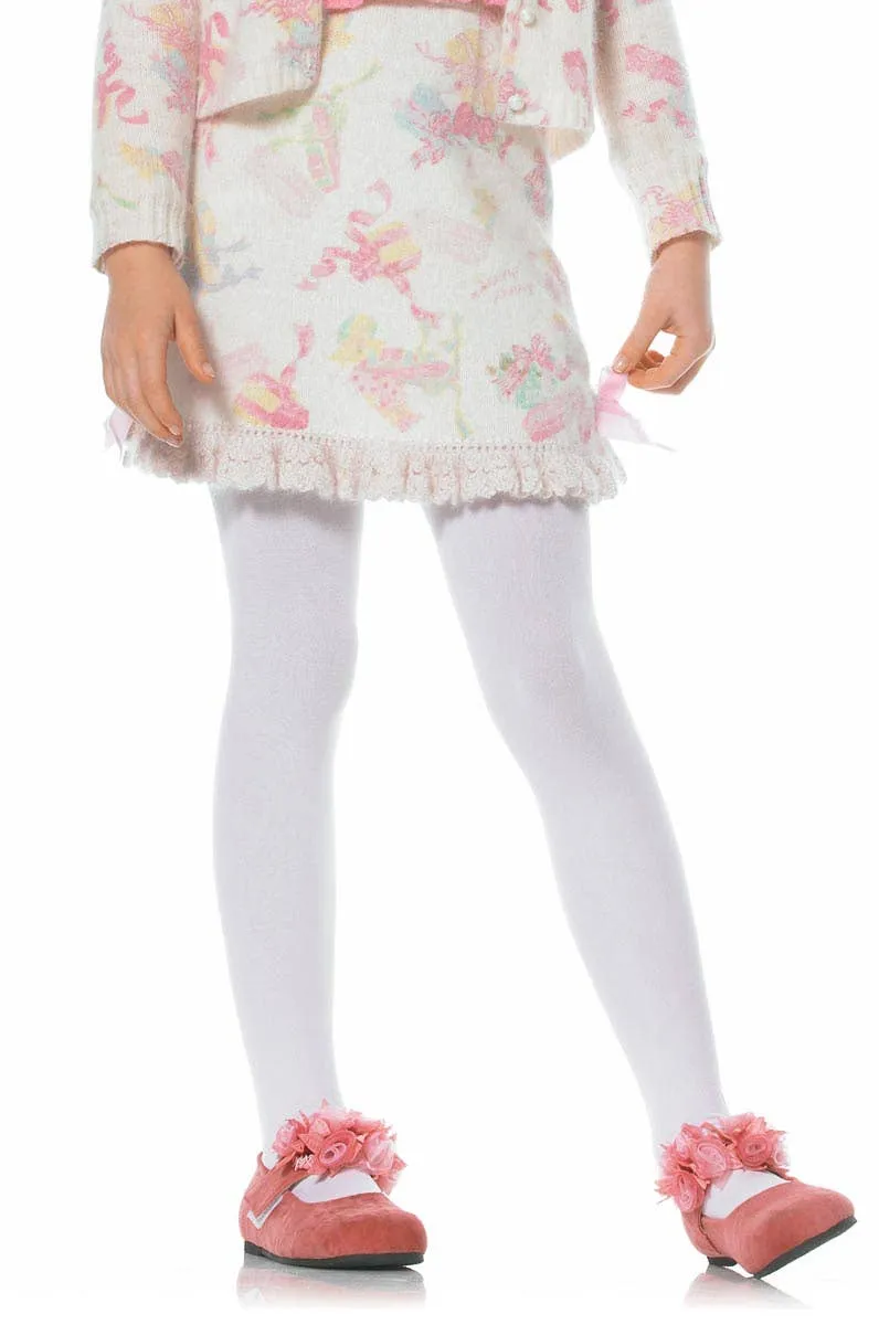 Opaque Girls White Stockings