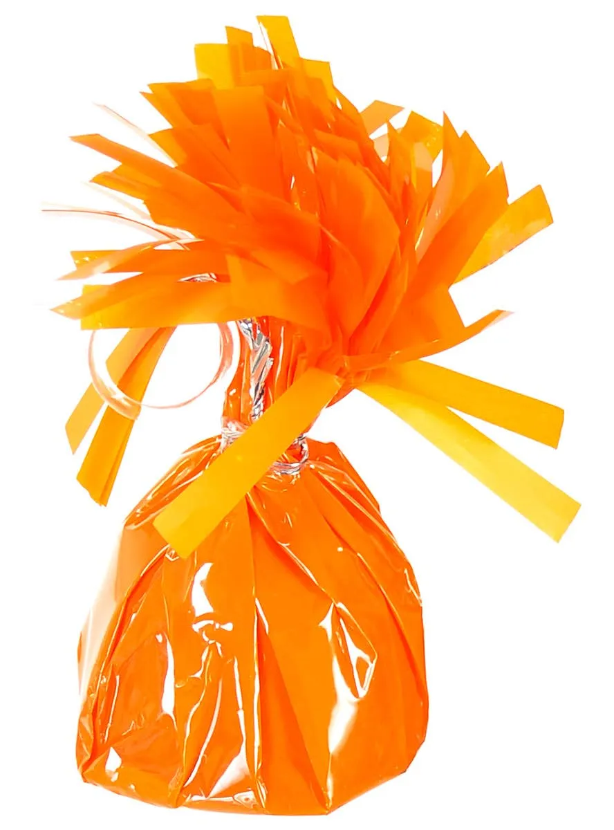 Orange Foil 12cm Balloon Weight