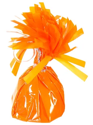 Orange Foil 12cm Balloon Weight