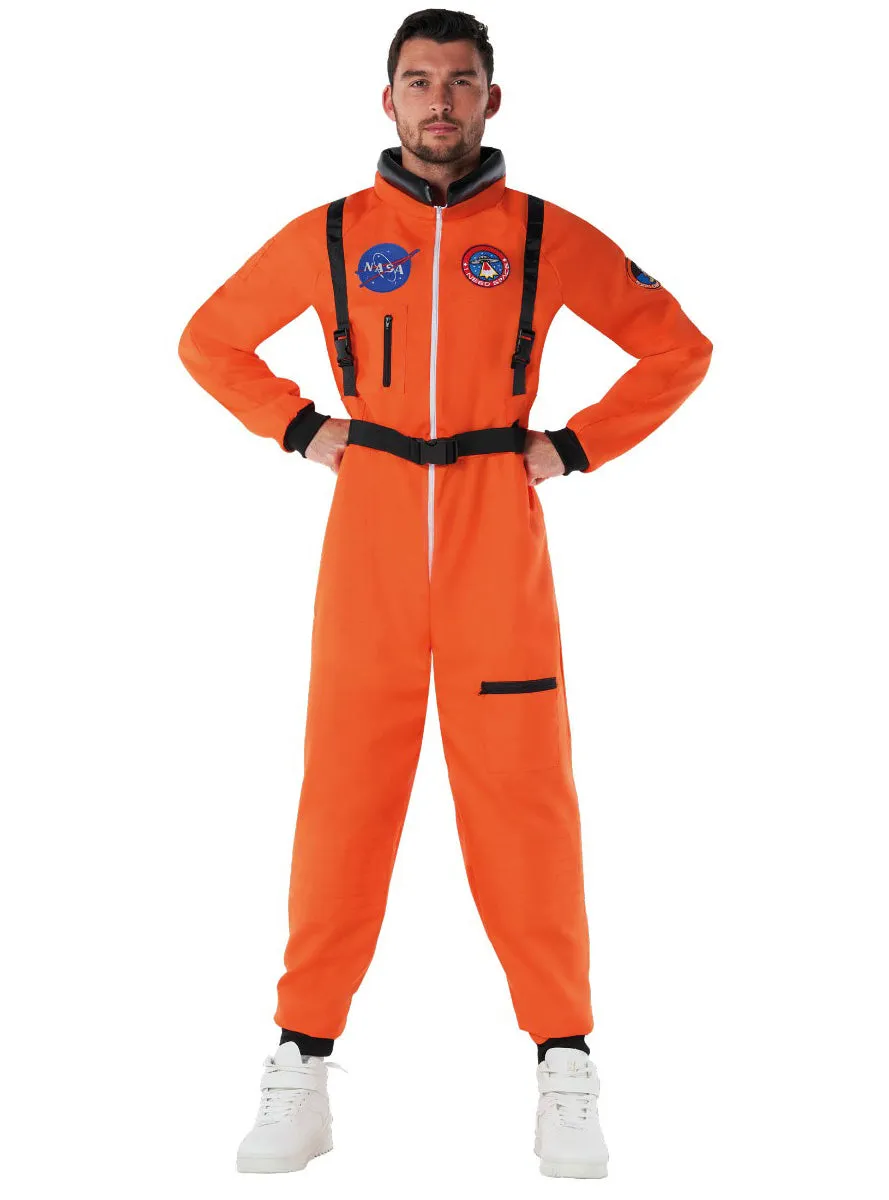 Orange NASA Space Astronaut Mens Costume