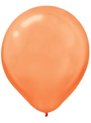 Orange Peel Pearl Finish 15 Pack 30cm Latex Balloons