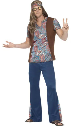 Orion the Hippie Mens Retro 1960s Costume