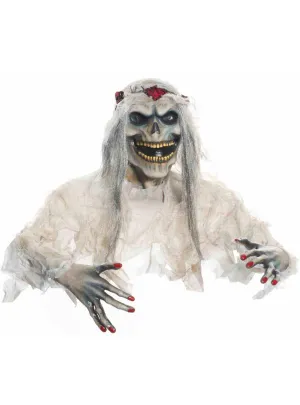 Out Of The Ground Graveyard Zombie Bride Halloween Decoration