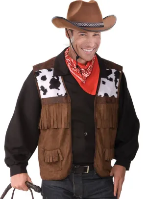 Outback Cowboy Mens Costume Vest