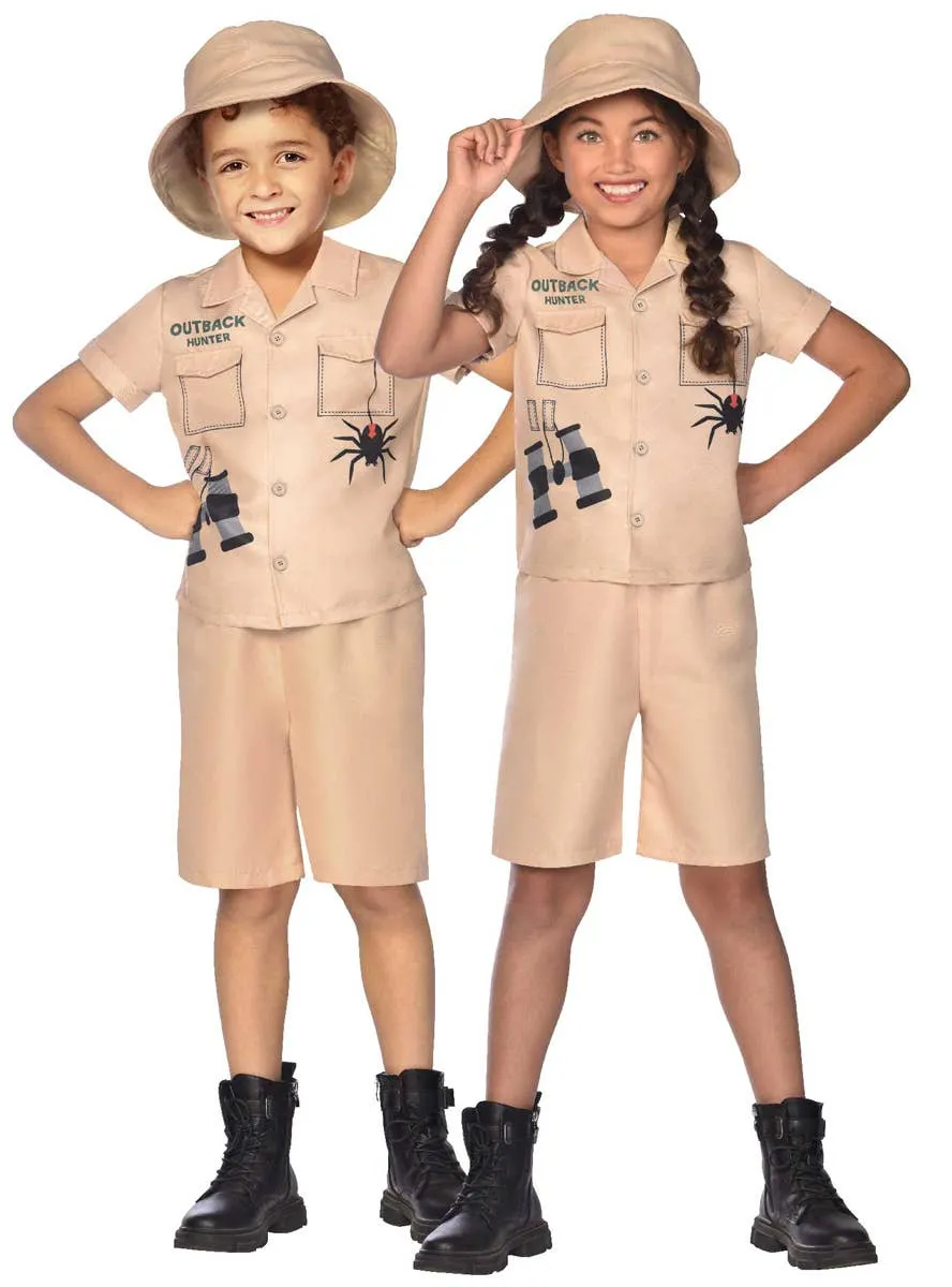 Outback Hunter Safari Suit Unisex Kids Dress Up Costume