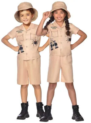 Outback Hunter Safari Suit Unisex Kids Dress Up Costume