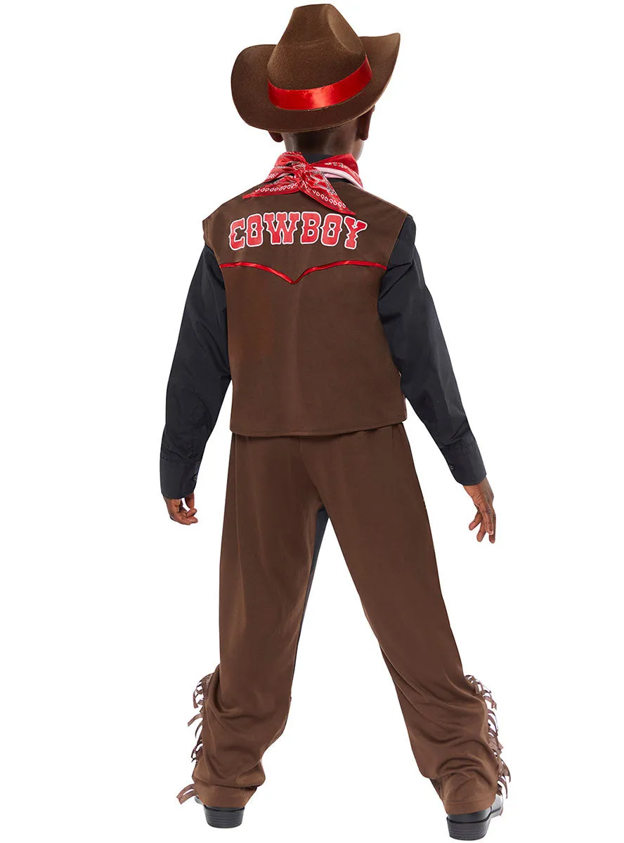 Outback Western Cowboy Boys Costume
