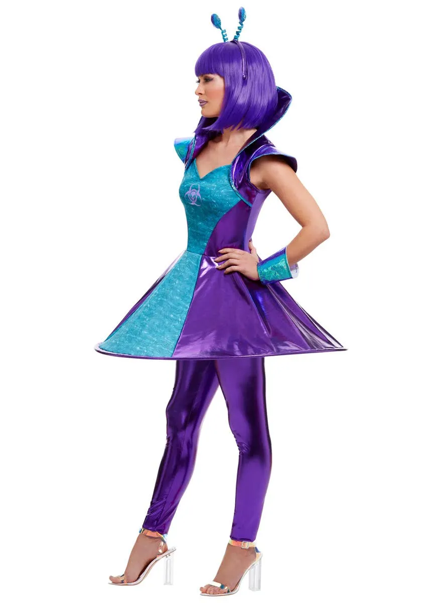 Outer Space Alien Lady Womens Costume