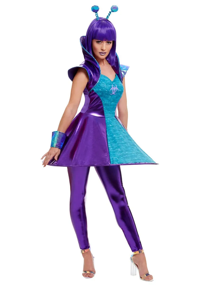 Outer Space Alien Lady Womens Costume