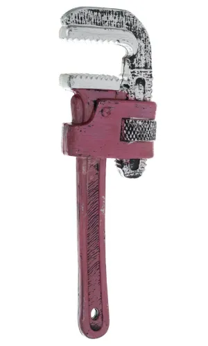 Oversized Metal Look Wrench Costume Accessory
