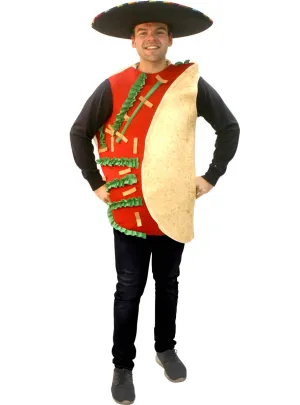 Oversized Stuffed Taco Adults Dress Up Costume