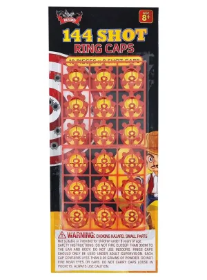 Pack of 144 Toy Gun Shot Caps