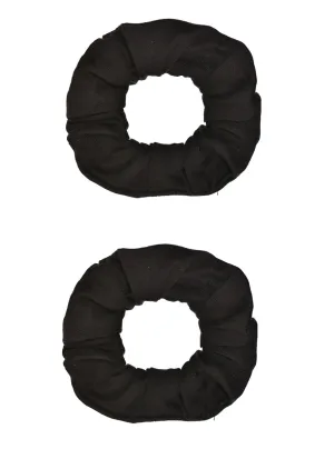 Pack of 2 Black Hair Scrunchies