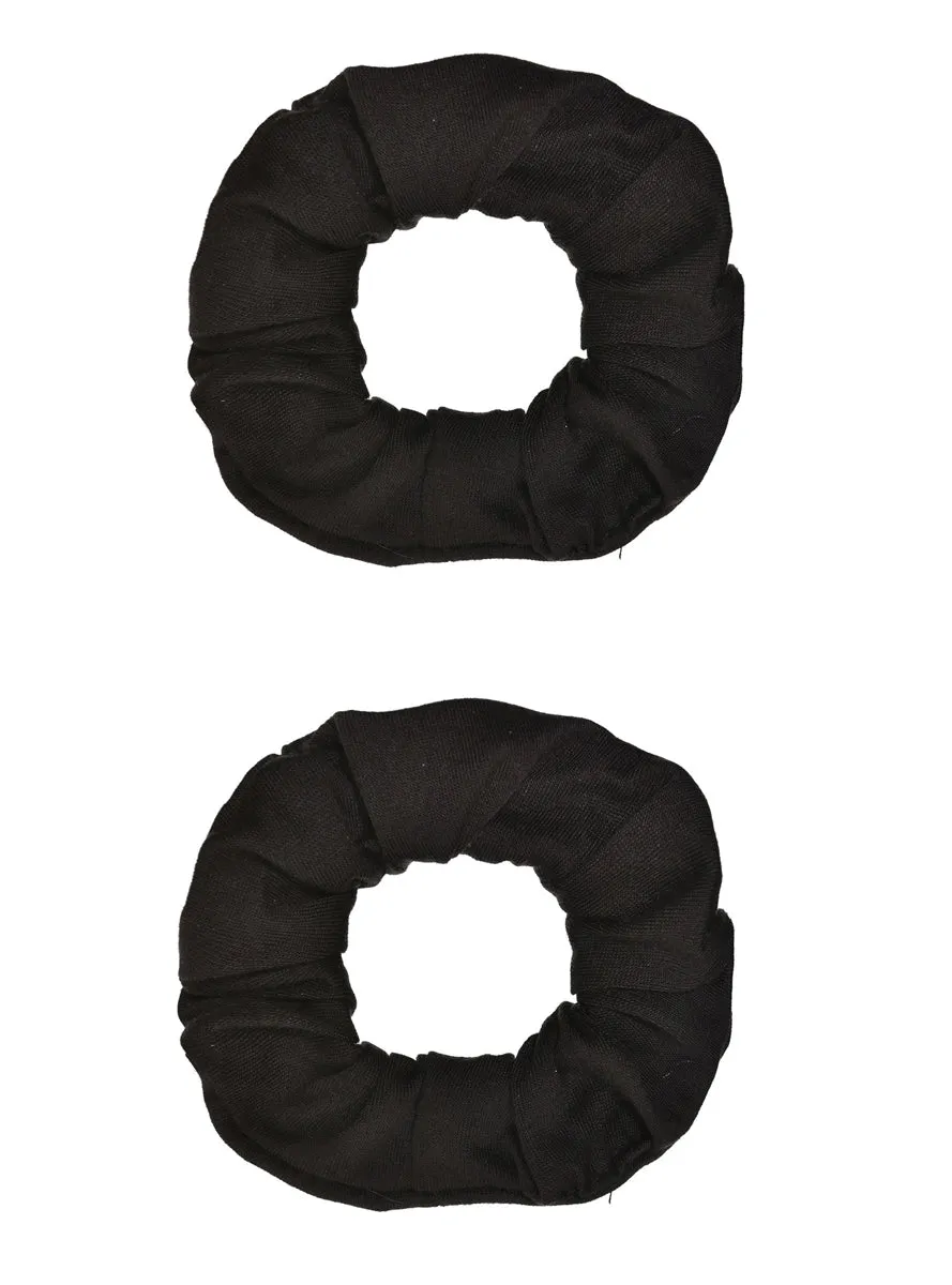 Pack of 2 Black Hair Scrunchies
