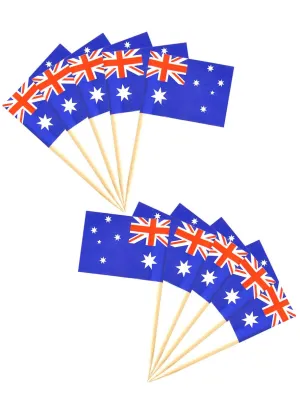 Pack of 50 Mini Australian Flag Toothpicks